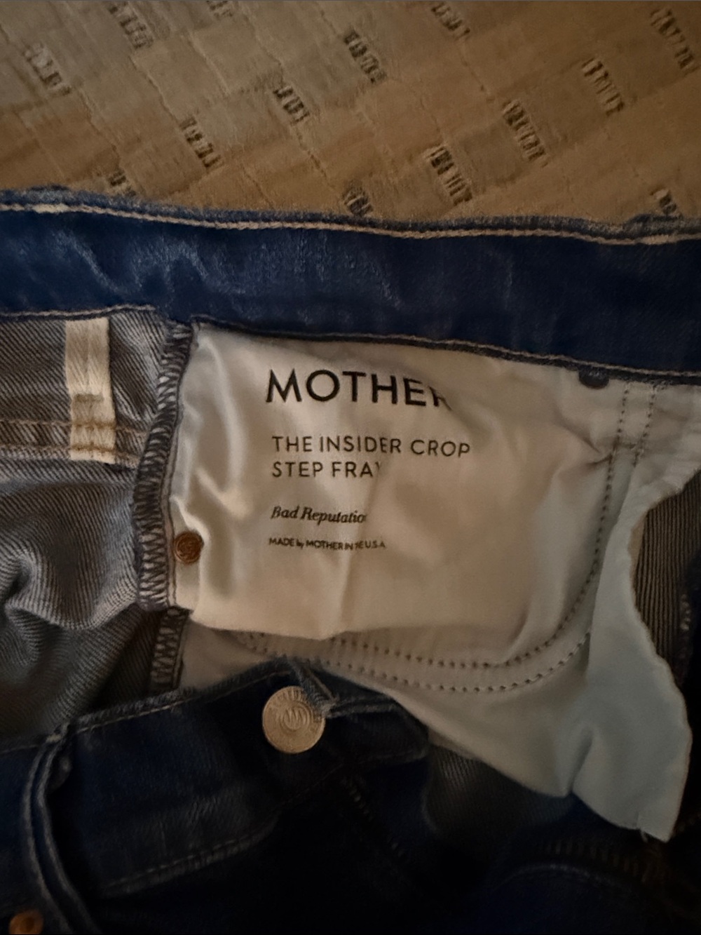 MOTHER Insider Crop Step Fray Jeans - Picture 3 of 4